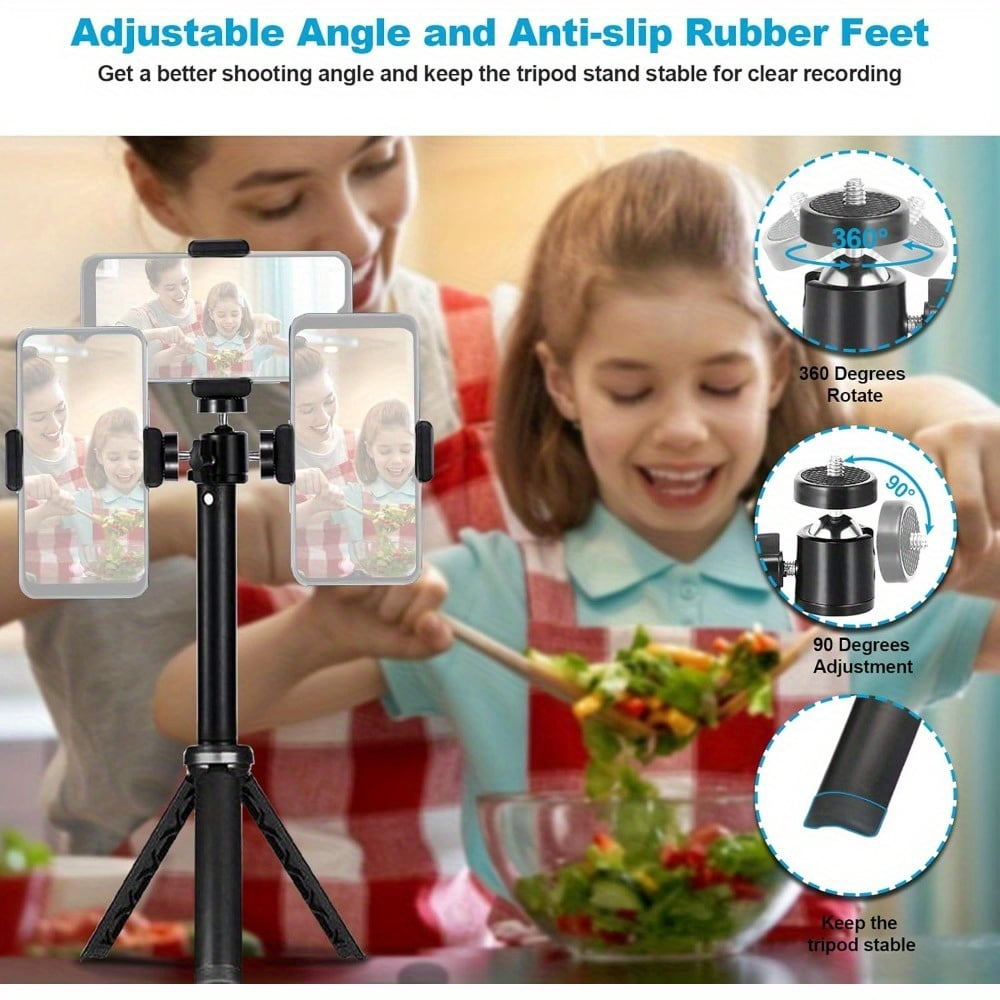 Lightweight Mini Tripod for Camera/ Phone/ Webcam, Extendable Stand, for NexiGo Logitech Webcam C920 C922 C925e C922x C930e C930 C615 and Other Devices with 1/ 4" Thread