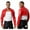 Red, variant on YiZYiF Mens Wet Look Leather Cropped Jacket Stand Collar Long Sleeve Open Front Shrug Outerwear Red XL