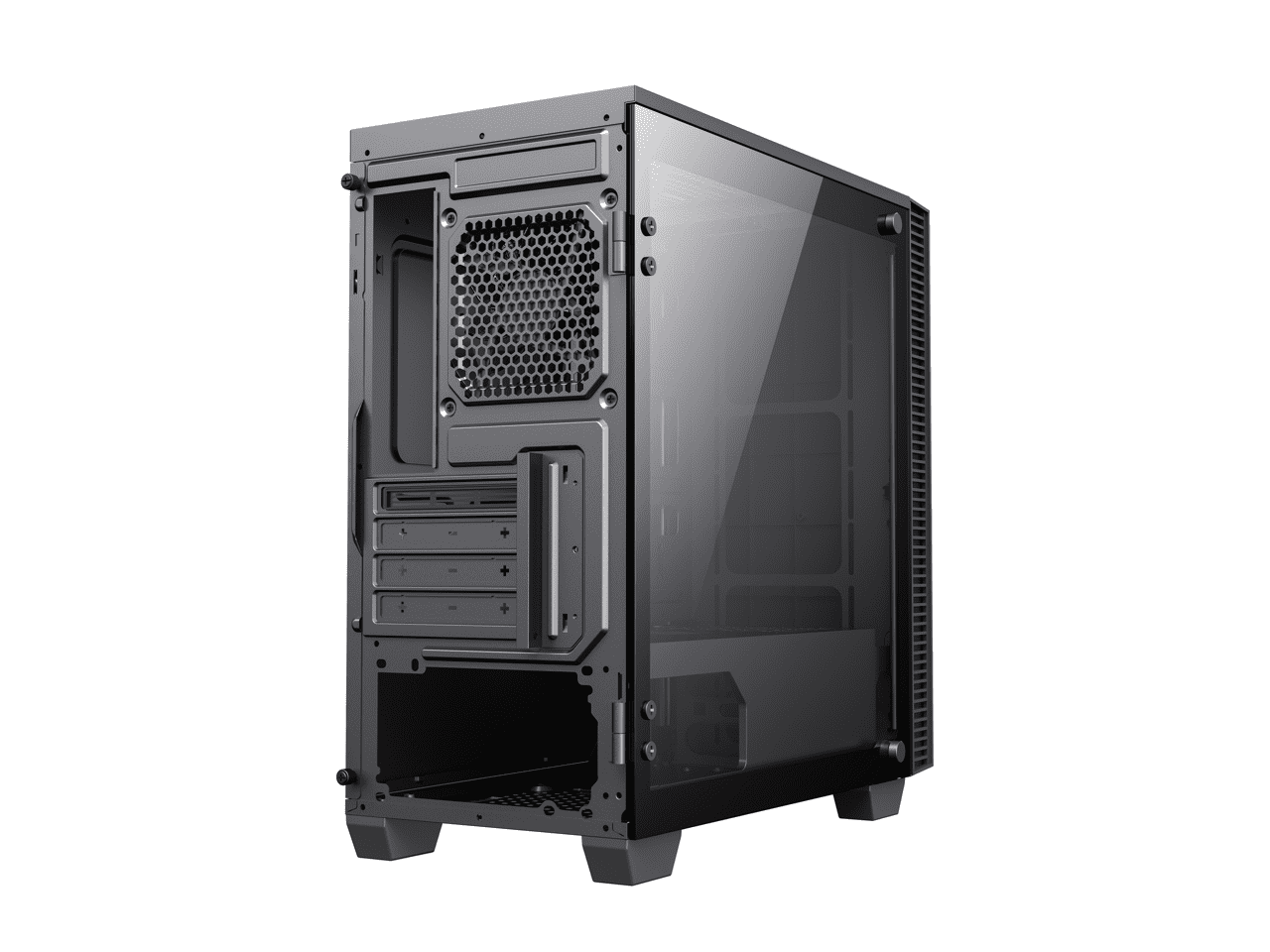 Open Box: GAMEMAX Abyss TR Black Full Tower Gaming Computer Case w/ 1 x  120mm ARGB LED Fan x Rear (Pre-Installed) 