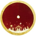 thumbnail image 3 of TS0233 Jupe d'Arbre, 20.50l x 12.50w x 10.00h, Rouge, Or, 3 of 4