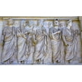 thumbnail image 2 of Perry, William 18x12 Black Ornate Wood Framed with Double Matting Museum Art Print Titled - Imperial Family Statue Empero Tiberius Ara Pacis Altar of Augustus Peace-Rome-Italy, 2 of 4