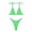 Green, variant on Elainilye Fashion Women's Bikini Swimsuits Sexy Solid Color Swimwear Two-piece Swimsuit Bikini Set Beachwear,Multi-color