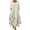 White, variant on Utoimkio Women's Floral Print Long Sleeve Maxi Dresses Casual V Neck Loose Fall Long Dresses for Women