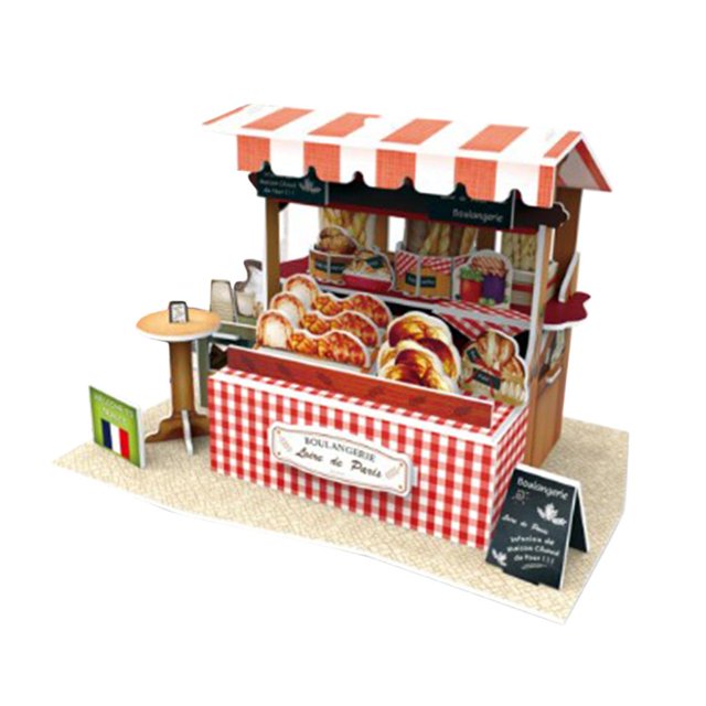 Ambulante Para Decoración Escala 1: 24 SM SunniMix Kits de casa de muñecas de madera de bricolaje