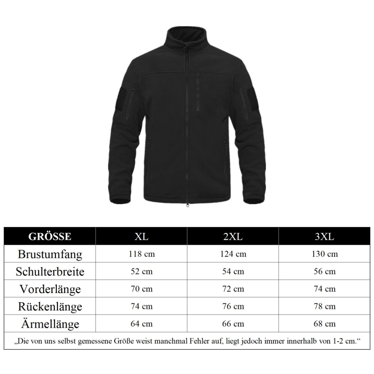 Chaqueta polar militar para exteriores para hombre chaqueta tactica calida chaqueta polar Walmart en linea