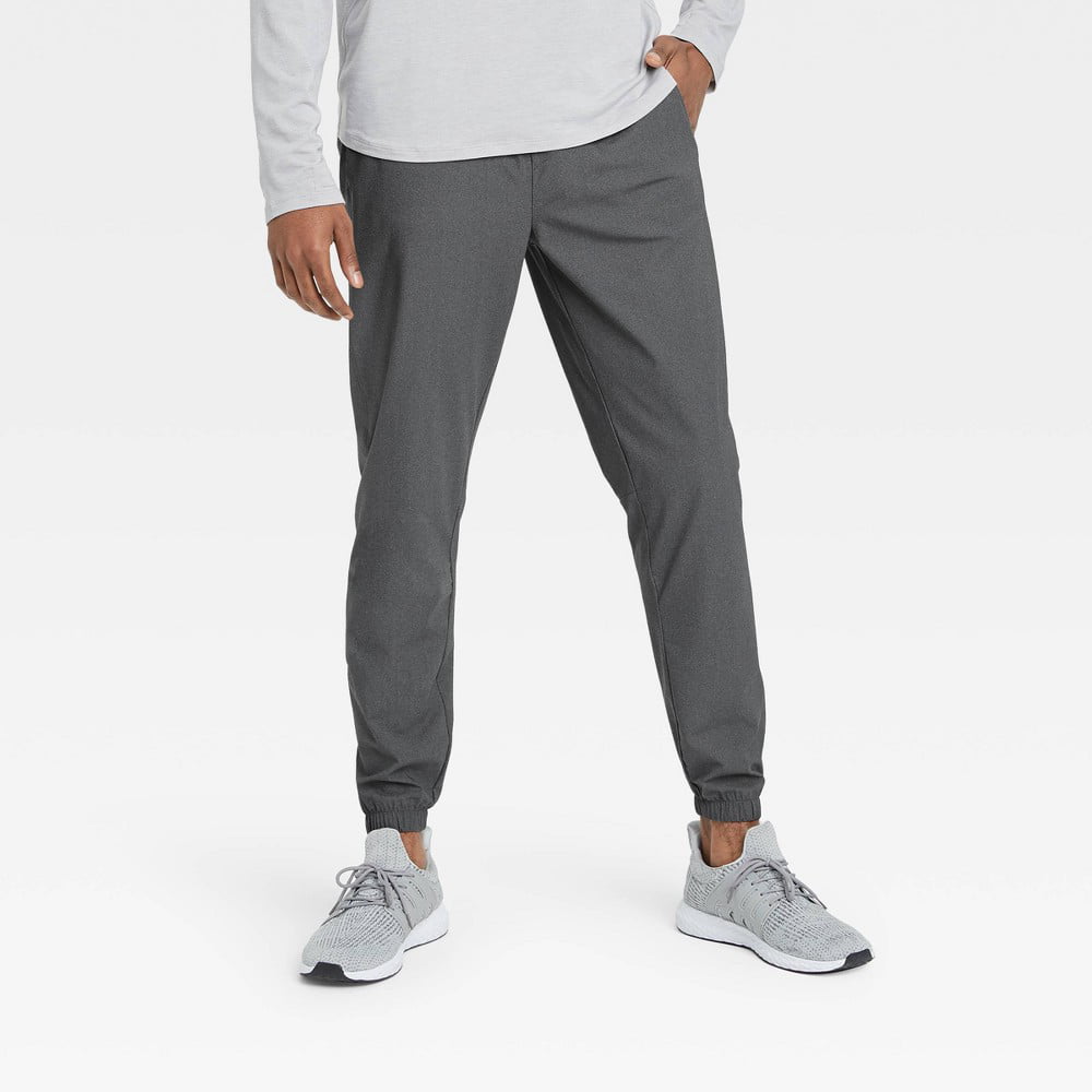 Men's Lightweight Run Pants - All in Motion Light Gray L - Walmart.com
