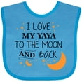 thumbnail image 3 of Inktastic I Love My Yaya to the Moon and Back Boys or Girls Baby Bib, 3 of 4