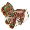 thumbnail image 1 of Nvzi Impermeable para perros, ropa de lluvia ligera para mascotas con capucha tipo poncho (XS, verde), 1 of 4