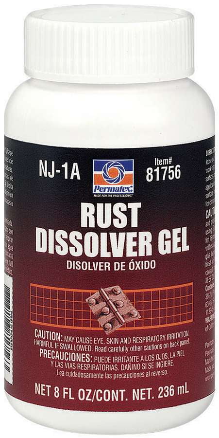 Permatex 81756 Rust Dissolver Gel 8 Oz 81849 Rust Treatment 10 25 Oz Net Aerosol Can Walmart Com