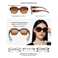 thumbnail image 6 of Polarised Fit Over Sunglasses for Women Over Prescription Glasses - Oversized Lightweight 24g UV400, 2-in-1 Wear Over or Alone, Anti-Glare for Driving Beach Golf Outdoor, 6 of 9