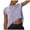 Purple, variant on GERsome Womens Crop Tops Solid Color Basic Summer Cropped T-Shirts Loose Fit Short Sleeve Tee Shirts