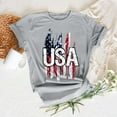 thumbnail image 2 of KALE 4th of July Short Sleeve Shirts for Women American Flag Patriotic 2D Independence Day Print Casual Sports T Shirt Y2K Clothes Grey XL, 2 of 7