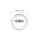 thumbnail image 2 of Uxcell 1.46inch Acrylic Button Pin Badge, 12 Set Round Pin Blank Buttons Badges Kit, Clear, 2 of 7
