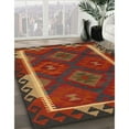 thumbnail image 3 of Ahgly Company Machine Washable Indoor Rectangle Contemporary Sienna Brown Area Rugs, 4' x 6', 3 of 7