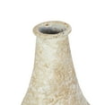 thumbnail image 5 of DecMode 15" Handmade Antique Style Distressed Beige Metal Vase, 5 of 10