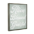 thumbnail image 3 of Stupell Industries Alive Blessed Grateful Vintage Tree Pattern Phrase Graphic Art Luster Gray Floating Framed Canvas Print Wall Art, Design by Daphne Polselli, 3 of 5