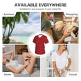 thumbnail image 5 of Fuzoiu Red Glitter Print Women's Classic V-Neck T-Shirt, Short Sleeve V Neck Tees for Casual Everyday Wear,Casual Fit Tee,Summer Fashion Tops-XX-Large, 5 of 5