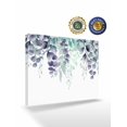 thumbnail image 2 of Teal Purple Botanical Wall Art for Living Room,Canvas Picture Wall Decor for Bathroom Bedroom,Eucalyptus Leaves Watercolor Spring Painting Artwork for Office Kitchen Hallway Dining Room Decor 20"x24", 2 of 8