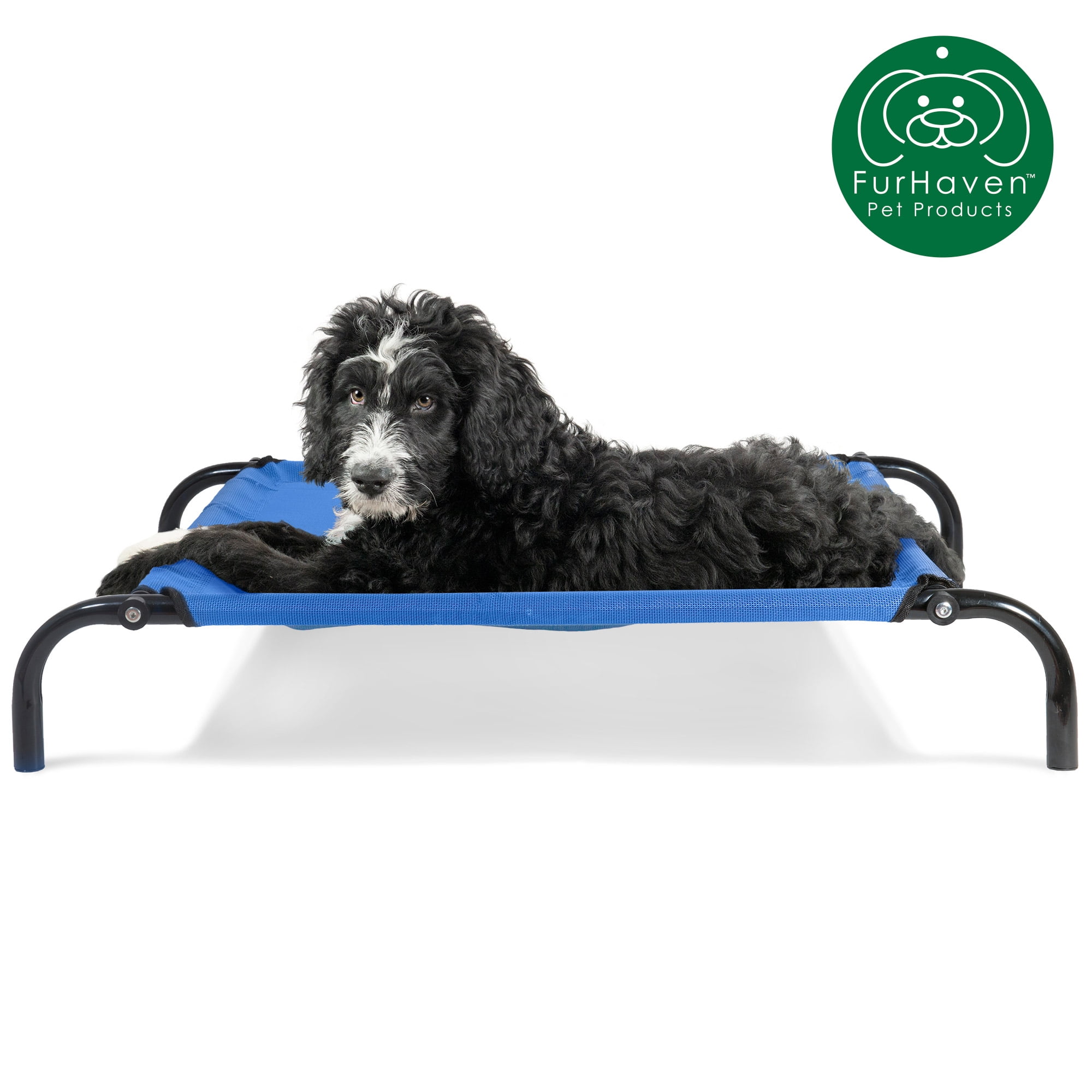 FurHaven Pet Dog Cot Elevated Reinforced Pet Cot for Dogs & Cats