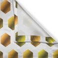 thumbnail image 3 of Ambesonne Honeycomb Kitchen Curtains, Colorful Hexagons Print, 55"x36", Green Brown Ginger and White, 3 of 3