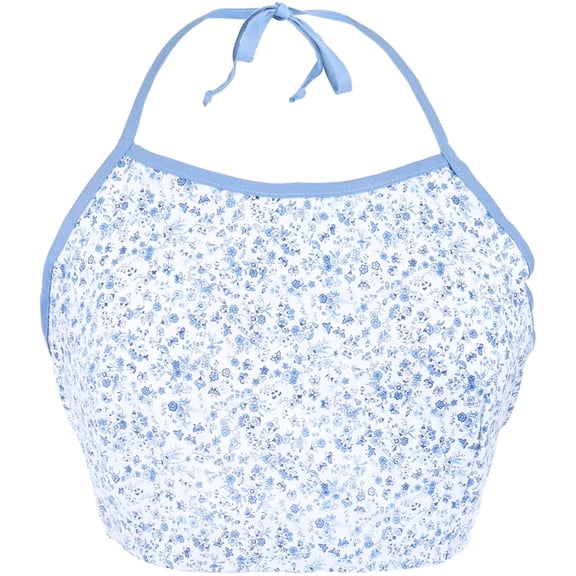 Calico Blue Juniors Halter Top - Medium