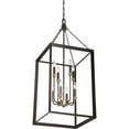 thumbnail image 4 of Quoizel Brook Hall 8 Light Cage Chandelier in Western Bronze, 4 of 6