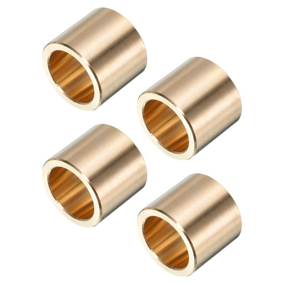 4 Pack Sleeve Bearings 3/4" Bore x 1" OD x 7/8" Length Self-Lubricating Brass Bushing