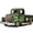 Green, variant on PatungKu Vintage Truck Tabletop Ornaments Metal Truck Planter Farmhouse Christmas Holiday Decorations