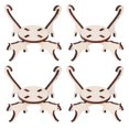 thumbnail image 2 of Juego de 4 soportes para macetas, estante con forma de gato, madera compuesta, creatividad, belleza, soporte para plantas de interior moderno y Simple, 2 of 8