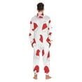 thumbnail image 5 of 1 Piece Adult Onesie Pajamas Cozy & Loose-Fit Sleepsuit Loungewear with Pockets Santa Hat Pattern X-Small, 5 of 7
