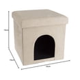 thumbnail image 2 of PETMAKER - Cama otomana Plegable Multiusos para Perros o Gatos pequeños y reposapiés con Parte Super, 2 of 6