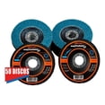 thumbnail image 2 of Disco Flap Gladiator Laminado Zirconio 4 1/2 Pulg G80 P/metal 50pz azul, 2 of 6