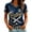 Navy, variant on T Shirts for Women Women 2026 Retro Scotland Football Graphic V Neck Short Sleeve Breathable Sports Training Casual T Shirt Top Outdoor Athletic Fan Wear Blouse Blue L
