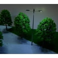thumbnail image 3 of 10 Luces LED De Doble Cabezal Diseño Del Modelo De Tren Paisaje Escala 1/150 N Sunnimix Lámpara de calle modelo, 3 of 8