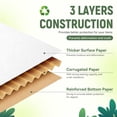 thumbnail image 4 of White 5"x5"x2" 25 Pack Corrugated Cardboard Shipping Boxes, 4 of 6