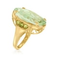 thumbnail image 3 of Ross-Simons 20.00 Carat Prasiolite and .80 ct. t.w. Peridot Ring in 18kt Gold Over Sterling, Women's, Adult, 3 of 5