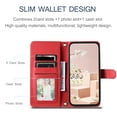 thumbnail image 3 of TECH CIRCLE For Galaxy A34 5G Case Wallet for Women Girl,Luxury PU Leather Crossbody Wristlet Strap Kickstand Slim Card Holder Slots Wallet Case for Samsung Galaxy A34 5G 6.2" 2023,Red, 3 of 7