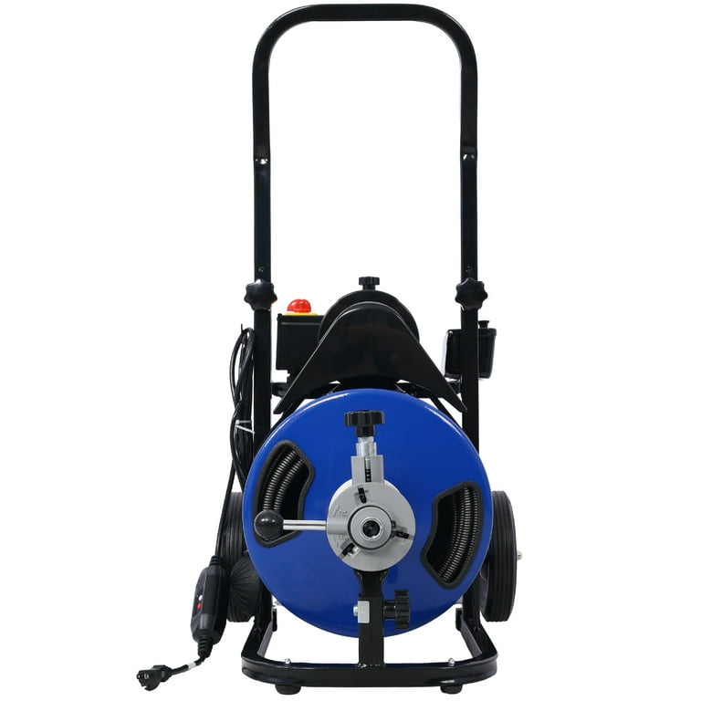 Electric Drain Auger 60 ft. x 1/2 in. Drain Cleaner Machine with 4