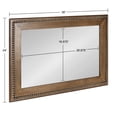 thumbnail image 5 of Kate and Laurel Strahm Traditional Mirror, 24 x 36, Rustic Brown, Decorative Geometric Rectangular Wall Mirror With Detailed Frame for Classic Home Decor, 5 of 7