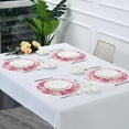 thumbnail image 5 of SKYSONIC Pink Flamingo Round Placemats for Dining Table Non-Slip Heat-Resistant Polyester Table Mats Set of 6 Washable Table Mats for Kitchen Dining Table Decoration (716), 5 of 5