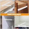thumbnail image 2 of KAKOWELY plastic drawer slides 4Pcs White Plastic Guide Rails Drawer Slides Full Extension Ball Bearing Side Mount Drawer Slides Heavy Duty Drawer Rails for Kitchen Cabinets, 2 of 5