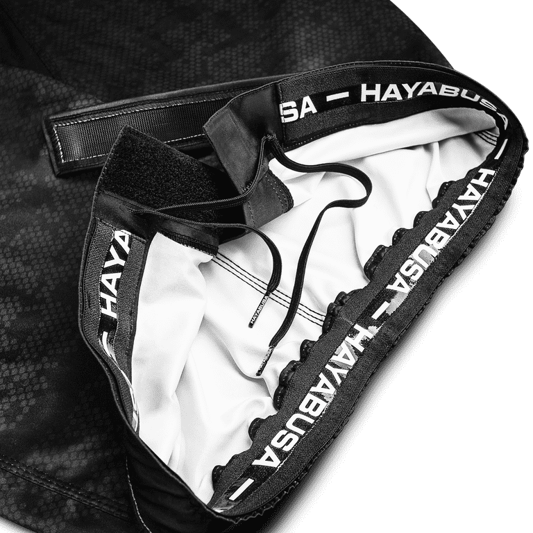 Hayabusa Hexagon Mixed Martial Arts Fight Shorts, Black XX-Large 