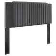 thumbnail image 2 of Modway Felicity Channel Tufted Performance Velvet Full/Queen Headboard in Charcoal, 2 of 9