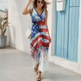 thumbnail image 5 of 4th of July Sleeveless Dress Woman Fashion Long Dresses Women's Summer Suit Dress 2025, 5 of 6