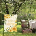 thumbnail image 4 of Hello Sunshine Spring Summer Garden Flag 12x18 Inch Double Sided Outside, Yellow Floral Seasonal Yard Outdoor Flag, 4 of 6