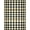 Black Ivory Tan, Pattern 6, variant on Design&I 8'x10' Washable Area Rug Doormat Checkered Plaid Farmhouse Bordered Grid Door Layering Fall Flowing for Living Room, Family Extra Large Skid-Resistant Low Profile