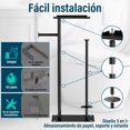 thumbnail image 4 of GALASALA Porta Rollos Papel de Ba&ntilde;o de Pie, Porta Papel de Ba&ntilde;o de Acero Inoxidable, Soporte Portarollos Papels Higienico con Base Antideslizante, para 4 Rollos de Repuesto y 2 G, 4 of 7