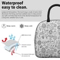 thumbnail image 3 of Womens Doodle Sports Icons Pattern Lunch Box for Work,Insulated Lunch Bag for Women,Loncheras Para Mujer,Leakproof Adult Lunch Bag for Work,Beach,Travel,Picnic,Camping, 3 of 7