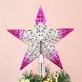 thumbnail image 4 of Naiovety 1pc de la parte del árbol de Navidad brillo estrellas colgar de Navidad decoración árbol Topper Navidad suministros de decoración Type5 NO5, 4 of 4