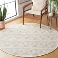thumbnail image 2 of SAFAVIEH Natura Alondra Southwestern Wool Area Rug, Ivory/Black, 6' x 6' Round, 2 of 8